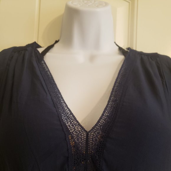 Umgee Dk. Blue Super Cute Tunic NWT - Picture 2 of 5